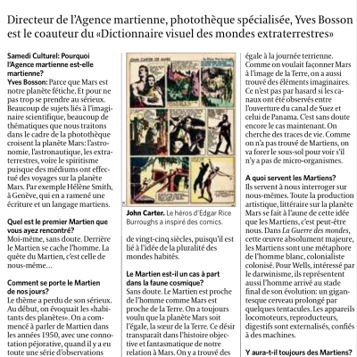 « Les Martiens, c’est peut-être nous »